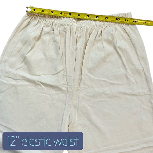 Vintage Cream Textured Lounge Set Oversized Monochrome Minimalist Pants M/L - Picture 11 of 12